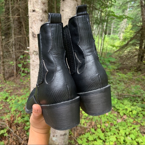 Coconuts By Matissa Cavalier Boots Western Cowboy Boots Heeled Black Size 8.5 - Picture 6 of 10